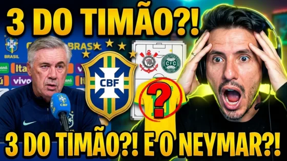 Convocação da Seleção Brasileira com Carlo Ancelotti tem 3 do Corinthians, Pedro Morisco e ausência de Neymar